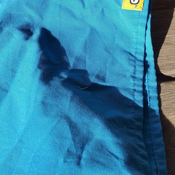 WonderWink Women's Plus-Size Wonderwork  Scrub Top Turquoise 4XL Duel Pockets - Picture 3 of 8